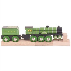 Bigjigs Rail Réplique en bois de la locomotive Flying Scotsman