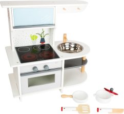 Petit pied de cuisine en bois gracieux