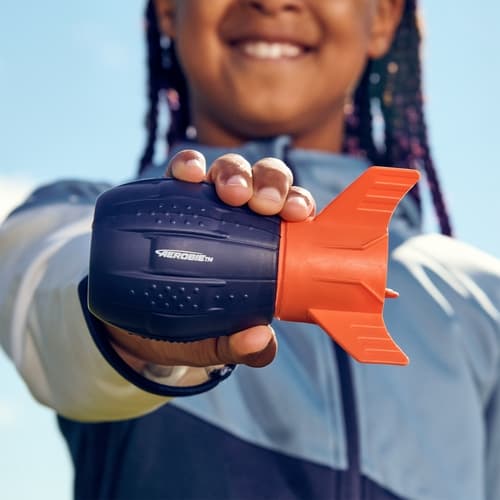 AEROBIE - Super Sonic aerodynamický americký fotbalový míč/raketa, 13,3x8,3x8,3 cm