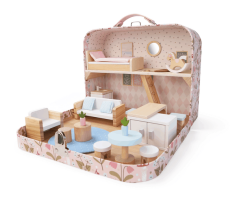 2Kids Toys Casă de păpuși într-o valiză Living