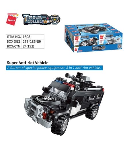 Qman Trans Collector 1808 Complete 8in1 Supercolored Vehicle