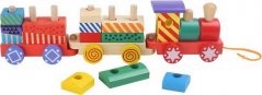 Jucării din lemn - Tren colorat