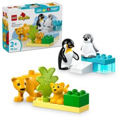 Lego Duplo 10442 Rodinky divokých zvířat: Tučňáci a lvi