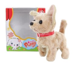 Peluche chien marron