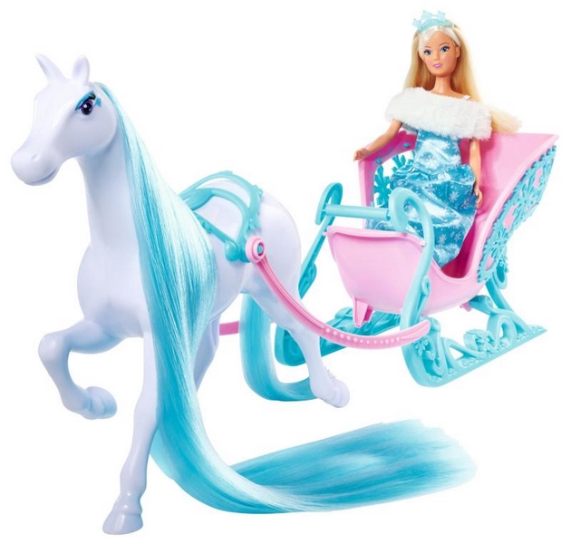 Poupée Steffi avec cheval Snow Dream