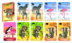Juego de mesa Black Peter Safari - cartas en caja de papel