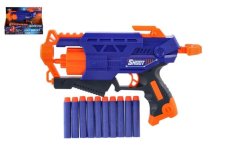 Pistole na pěnové náboje 28cm + 10 ks nábojů
