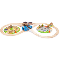 Bigjigs Construcția trenului feroviar