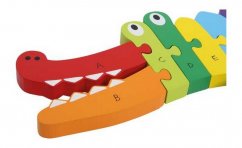 Kis láb Beágyazó puzzle krokodil ABC