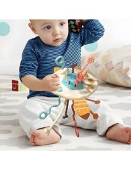Montessori senzorická hračka - kousátko a chrastítko liška