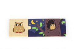 Puzzle en bois maisons d'animaux