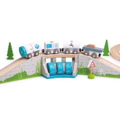 Pont ferroviaire Bigjigs avec cascade