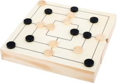 Small Foot Dřevěné kompaktní šachy 3v1
