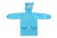 Pláštěnka dětská medvídek velikost 110-120cm modrá v sáčku 23x25cm