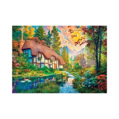Puzzle Ház a folyónál 2000 darab