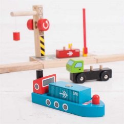 Cour de transbordement de conteneurs ferroviaires Bigjigs