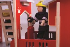 Bigjigs Toys Stație de pompieri