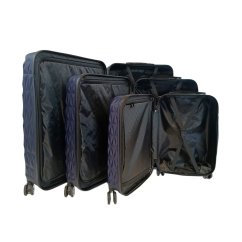 Bavy Diamond Navy utazóbőrönd - 3 darabos szett