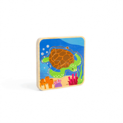Bigjigs Toys Puzzle del ciclo de vida de la tortuga