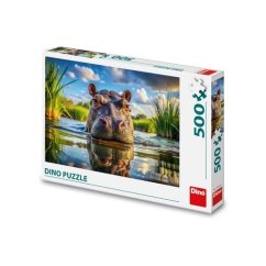 Dino Puzzle Roztomilý hroch 500 dílků