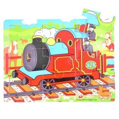 Bigjigs Toys Puzzle di legno del treno 9 pezzi