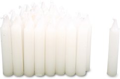 Petites bougies de pied blanc 36 pcs