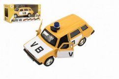 Mașină de poliție VB combi metal/plastic 11,5 cm reversibilă, cu baterii, cu sunet