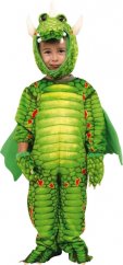 Disfraz de Dragón de Pie Pequeño Verde