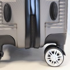 Bavy Circle keményfalú bőrönd szett, sötét szürke - 3 db