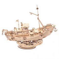 RoboTime puzzle 3D in legno Barca da pesca