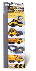 Maisto - Set de voitures - Machines à travailler Volvo, 5pcs