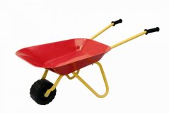 Woody Wheelbarrow czerwona, metalowa