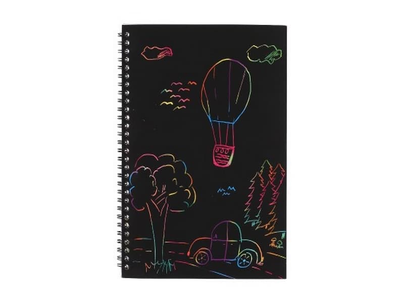 Cuaderno rayado/rayado arco iris 10 hojas en bolsa