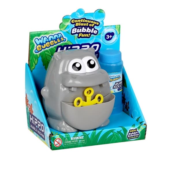 Máquina de burbujas - hipopótamo