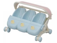 Sylvanian Families babakocsi hármasikreknek