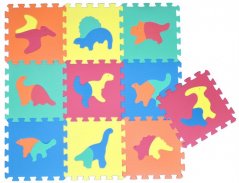 Wiky Puzzle en mousse Dinosaures 30x30cm 10 pièces