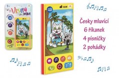 Téléphone portable joyeux en plastique parlant tchèque