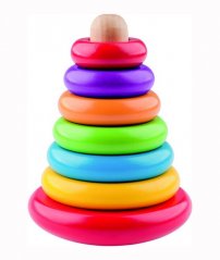 Woody Összecsukható piramis színes kacsa- kacsa