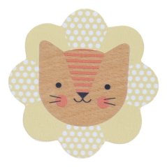 Petit Collage Hochet en bois Lion