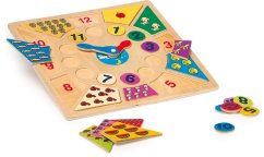 Small Foot Vkládací výukové puzzle nauč se hodiny