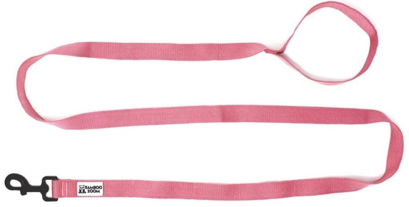 Bamboo Zoom Vodítko pro psy růžové S