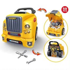 Bavytoy Atelier de mécanique automobile Bus scolaire pour enfants