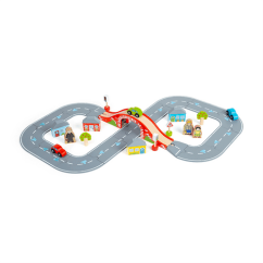 Bigjigs Rail fából készült út nyolcas