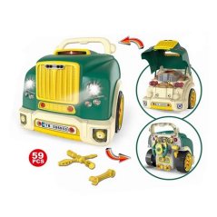 Bavytoy Atelier de voitures TRUCK vertes pour enfants