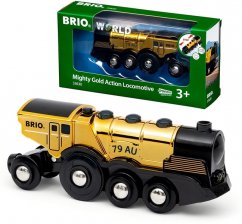 Brio 33630 Puissante locomotive dorée à piles
