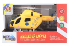 Helicóptero de rescate con batería de volante