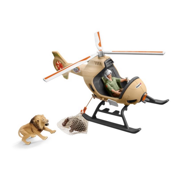 Schleich 42476 Hélicoptère de sauvetage d'animaux