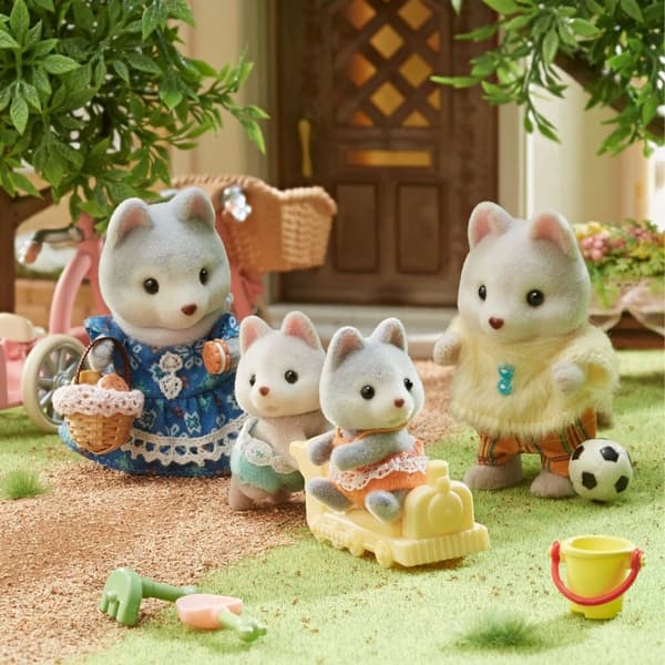 Famiglia Sylvanian Gemelli Husky