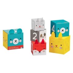 Petit Collage Tour de 1-2-3 cubes animaux