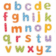 Bigjigs Toys Alfabet magnetic în culori (litere mici)